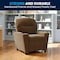 Flash Furniture Kids Recliner, 25" to 39" x 28", Upholstery Color: Brown, Weight Capacity: 90 lb. BT-7950-KID-MIC-BRWN-GG - alternate 4